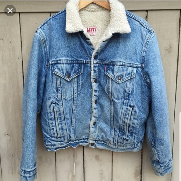 vintage sherpa denim jacket